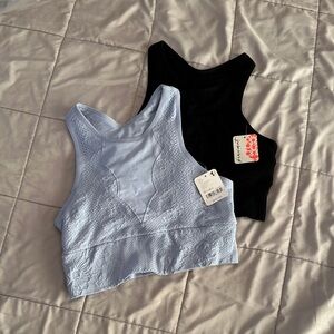 FP Movement- NWT Every Single Time Women's Floral Bra Black & Lunar Bloom - M-L